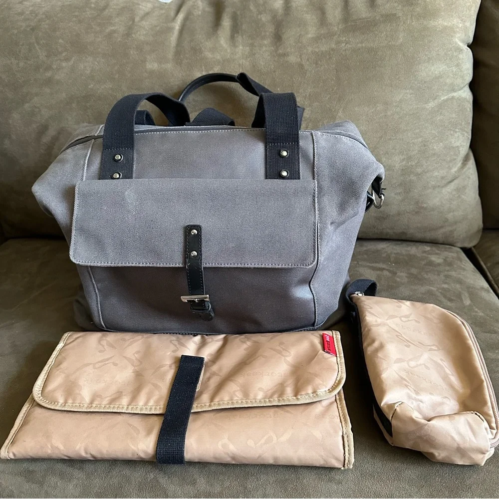 Storksak Charcoal ‘Jude’ Convertable Backpack Diaper Bag